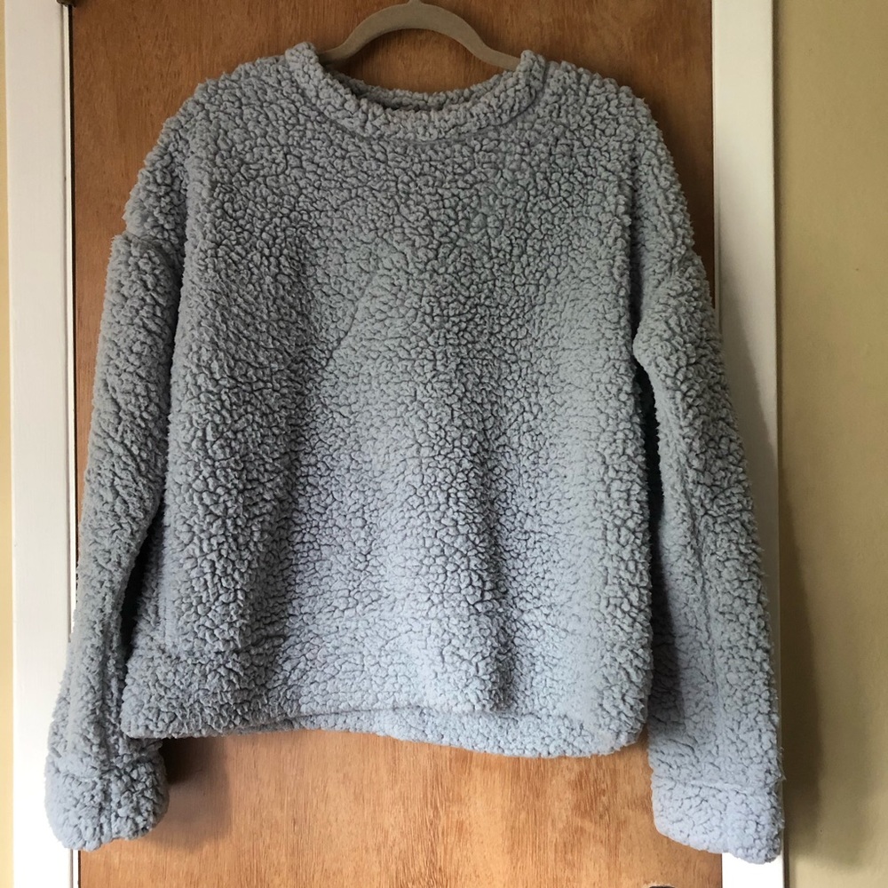 Thread & Supply Grey Sherpa Sweater